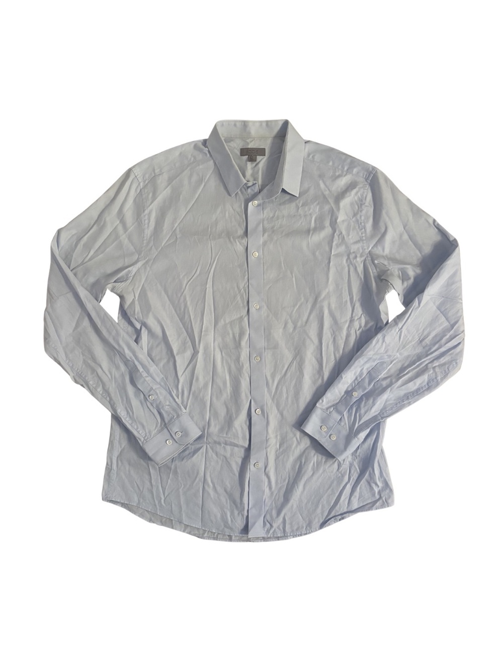 COS Light Blue Men's Long-Sleeve Dress Shirt